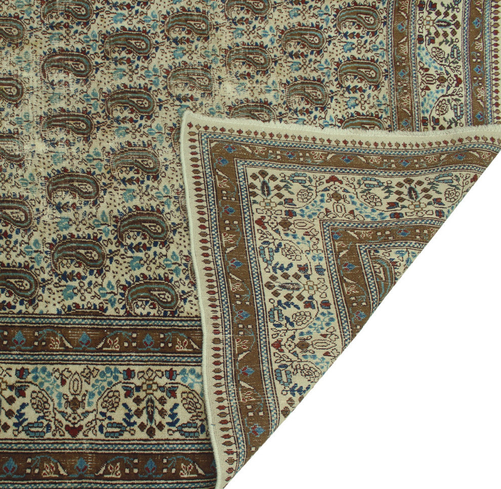 Fine Vintage Amber Ivory Rug