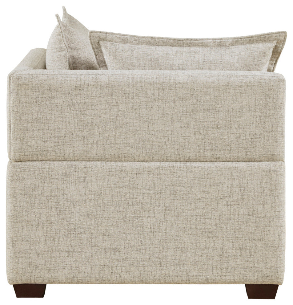 INK+IVY Molly 3-Piece Modular L-Shape Sofa, Linen