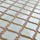 Hudson Tangier Mosaic Floor and Wall Tile, Silk White, Sample