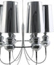 Modern Urban Contemporary Stainless Steel Chandelier Light, Silver Steel