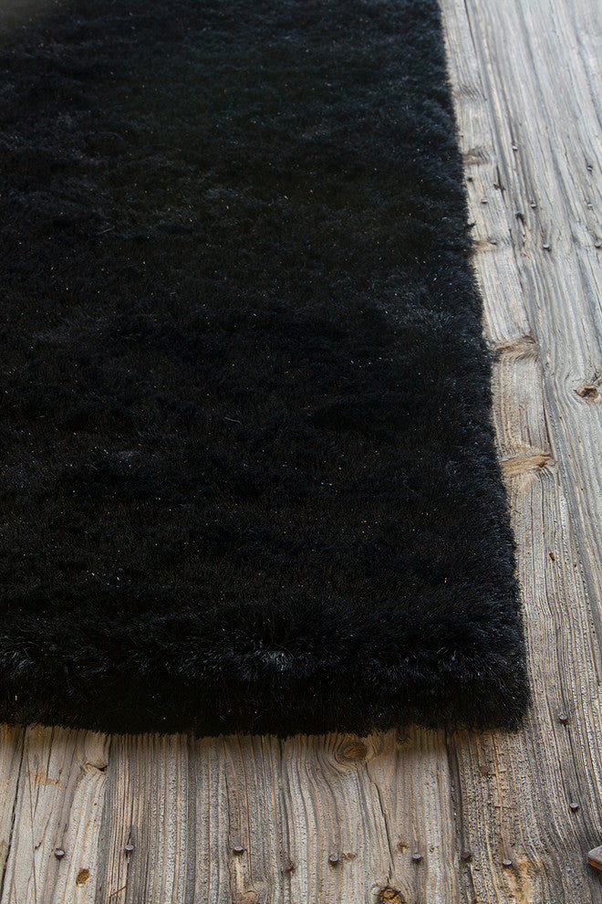 Mercury Contemporary Area Rug, Black, 9'x13' Rectangle