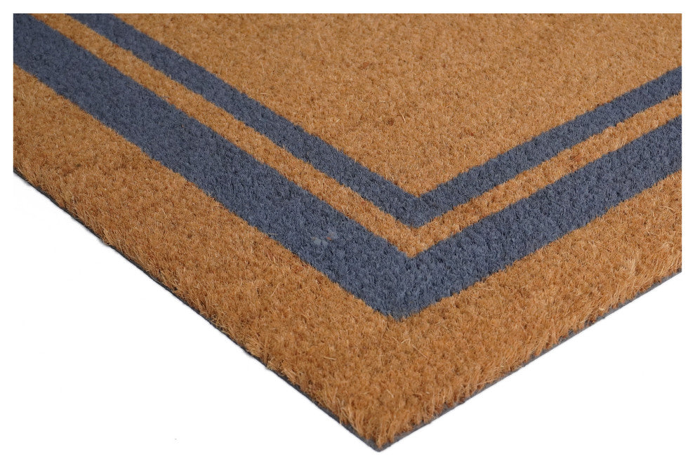 Calloway Mills Periwinkle Border Doormat, 24"x36"