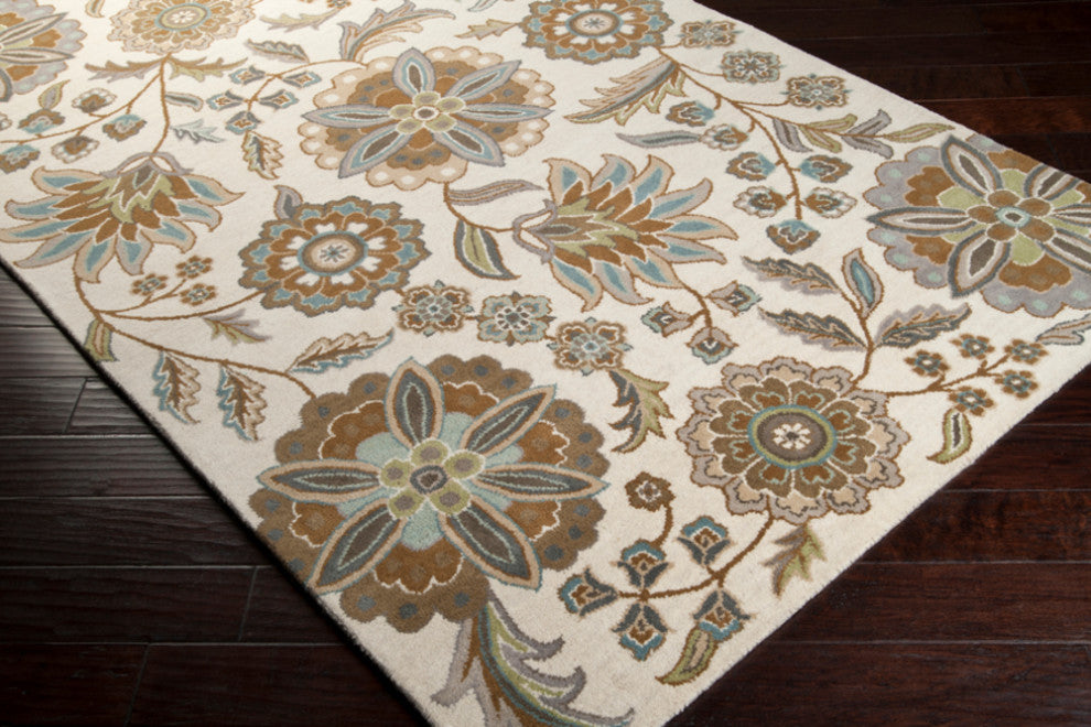 Surya Athena ATH-5017 Transitional Area Rug, Denim, 3' x 12' Runner