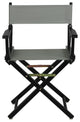 018" Director's Chair Black Frame-Gray Canvas