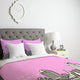 Deny Designs Bird Ave San Diego Pink Duvet Cover - Lightweight