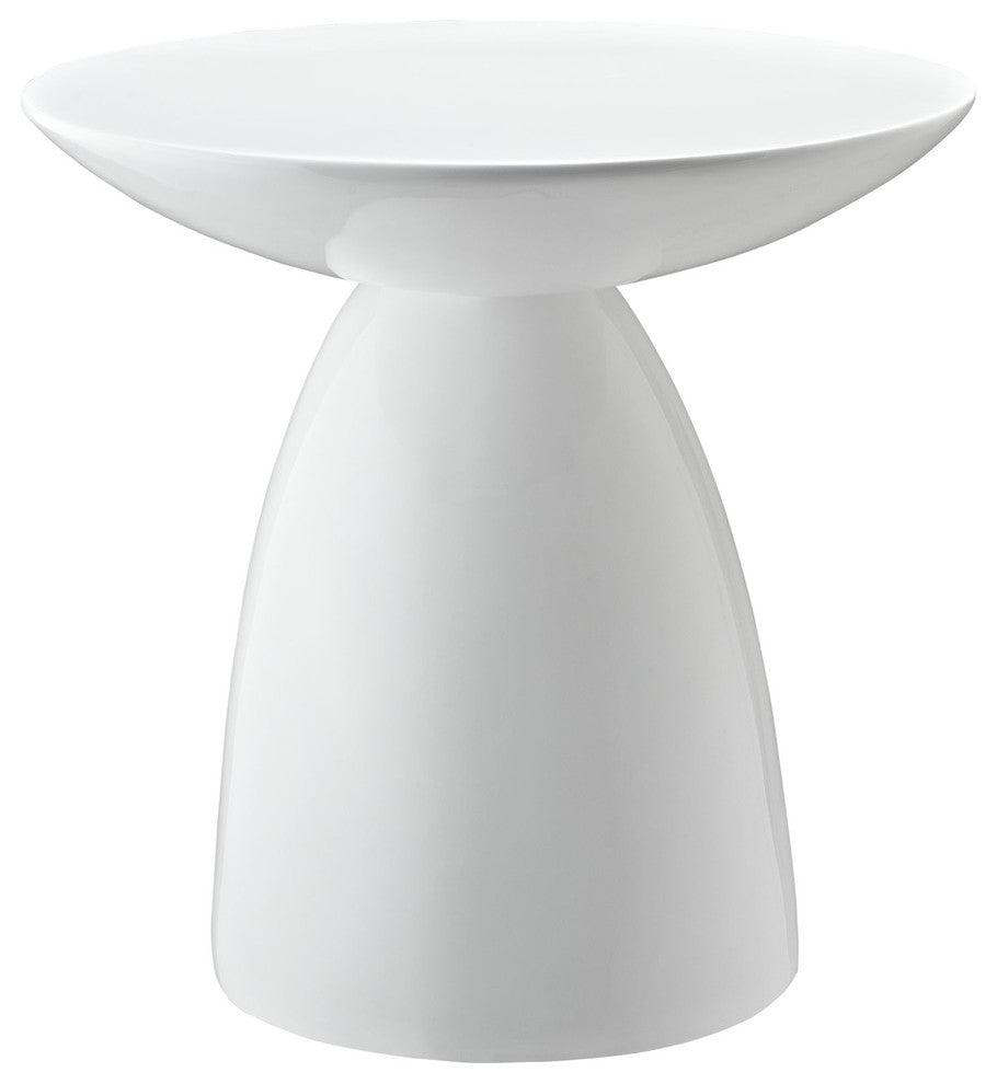 Modern White Flow Side Table