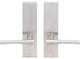 Champagne Lever, Tubular Passage, Satin Stainless Steel, 2-3/4" Backset, Satin S