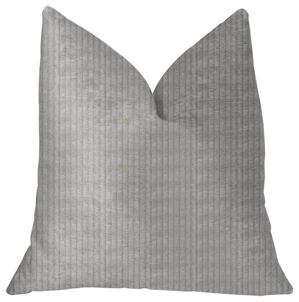 Cascade Beige Luxury Throw Pillow, 20"x36" King