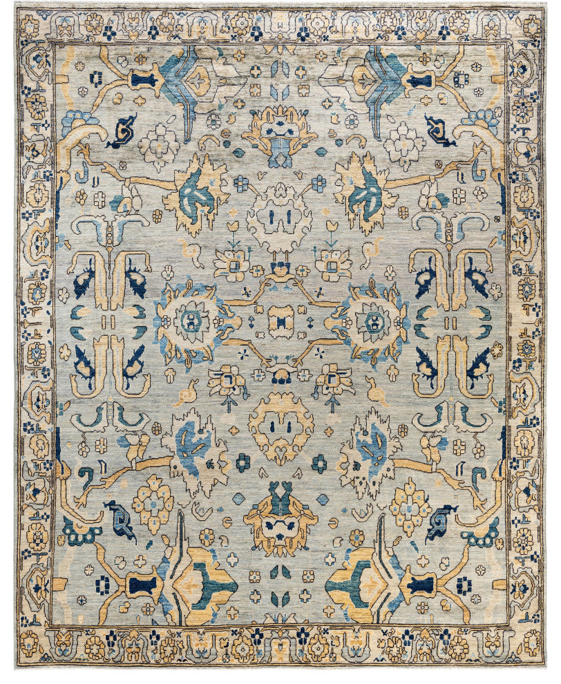 Serapi One-of-a-Kind Hand-Knotted Area Rug Gray, 8'1" x 10'0"