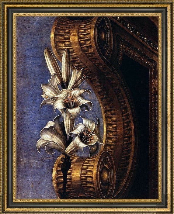 Michele Pannonio the Muse Thalia (detail) Framed Premium Canvas Print, 18"x24"