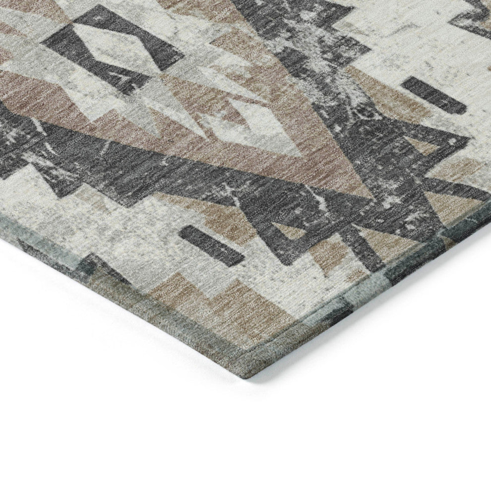 Machine Washable Indoor/Outdoor Chantille ACN1878 Taupe 2'6" x 3'10" Rug