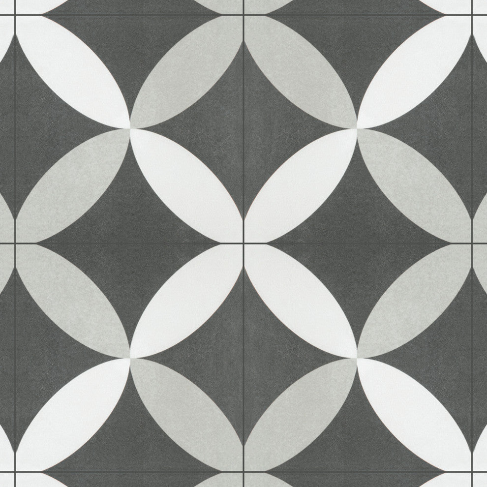 Twenties Ceramic Floor and Wall Tile, Petal