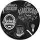 Set Barbershop, Digital Art Round Wall Art, 23"
