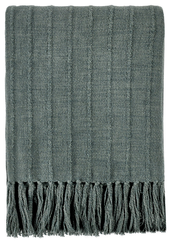 Hendri 50"x 70" Throw Blanket, Green