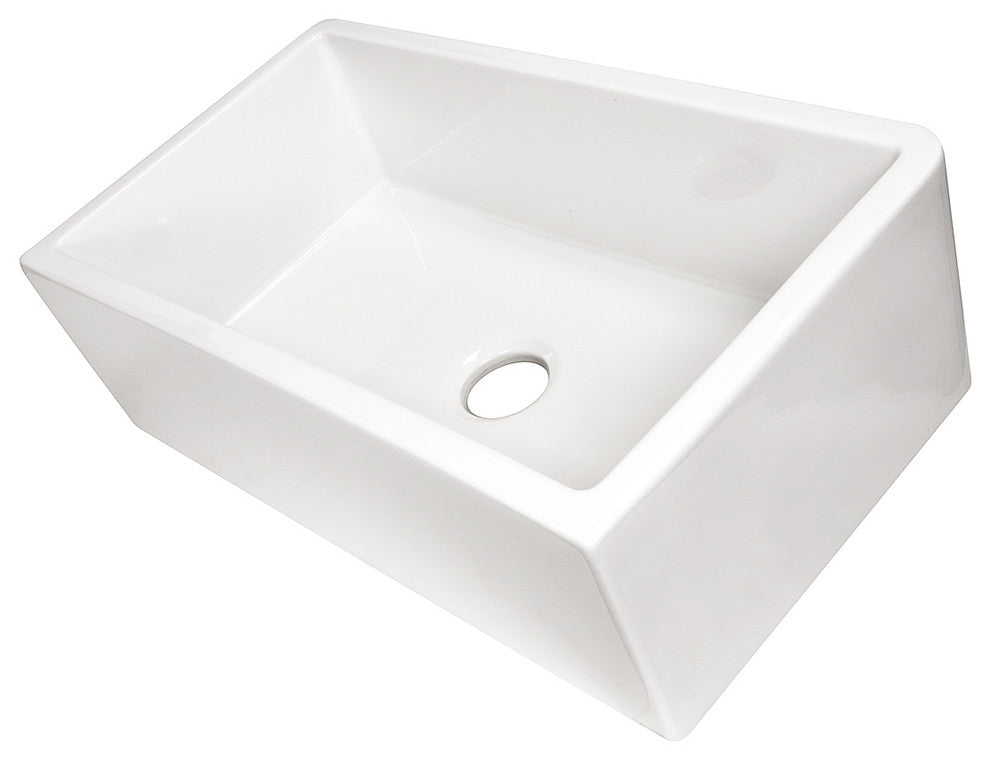 Reversible Italian Farmhouse Fireclay Sink 33"