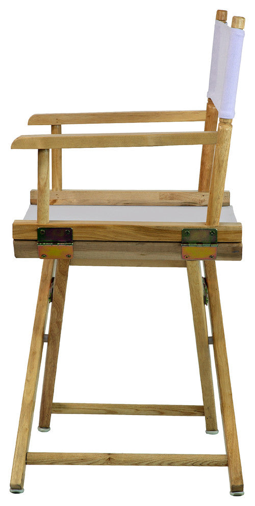 018" Director's Chair Natural Frame-White Canvas