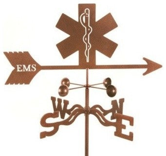 EMS Weathervane With Post Mount
