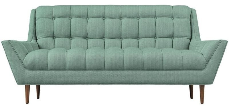 Modway Response Upholstered Fabric Loveseat, Laguna