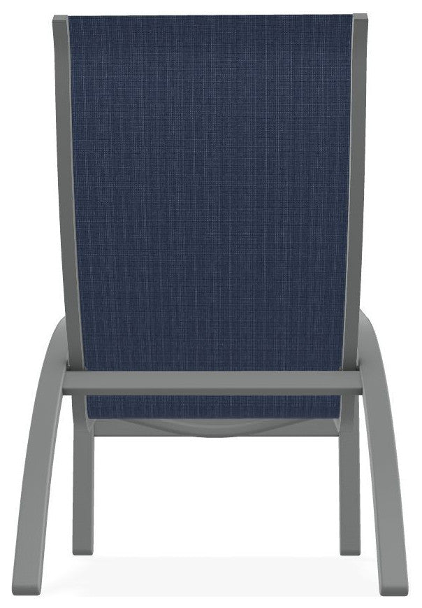 Kendall Sling Stackable Outdoor Lounge Chair, Mavi/Graphite