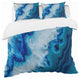 Geode Slice Macro Abstract Duvet Cover Set, King