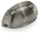 Dynasty Hardware P-3455-SN Ribbon & Reed Cabinet Bin Pull, Satin Nickel