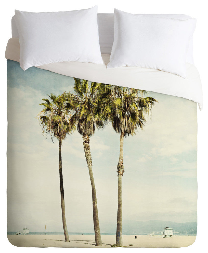 Deny Designs Bree Madden Venice Beach Palms Lightweight Duvet Cover