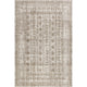 Saturdays Geometric Fringed Area Rug, Light Beige 4' x 5' 7"