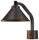 1-Light LED Post Mount, Aspen Bronze With Frost Glass