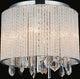 Benson 4 Light Drum Shade Flush Mount With Chrome Finish