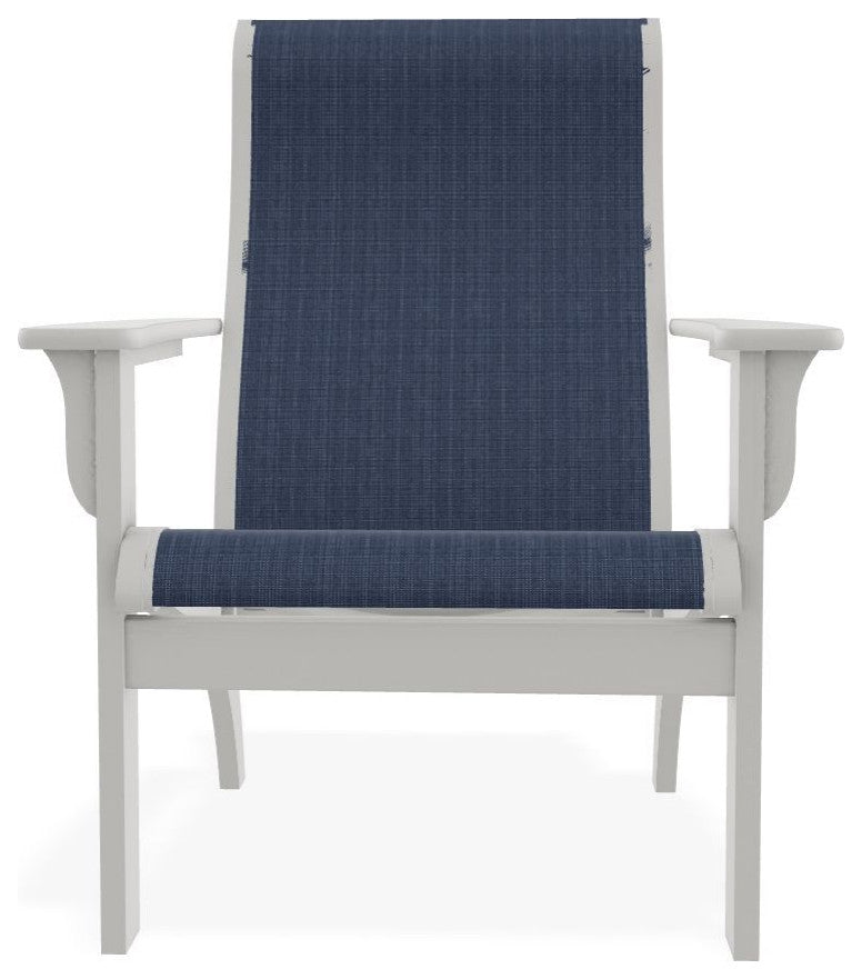 Adirondack Sling Outdoor Adirondack Armchair, Mavi/Snow
