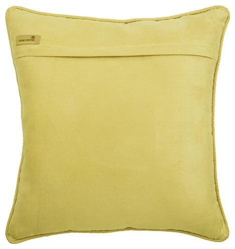 Yellow Outdoor Pillow Covers 20"x20" Throw Pillow Cover, Jacquard Silk