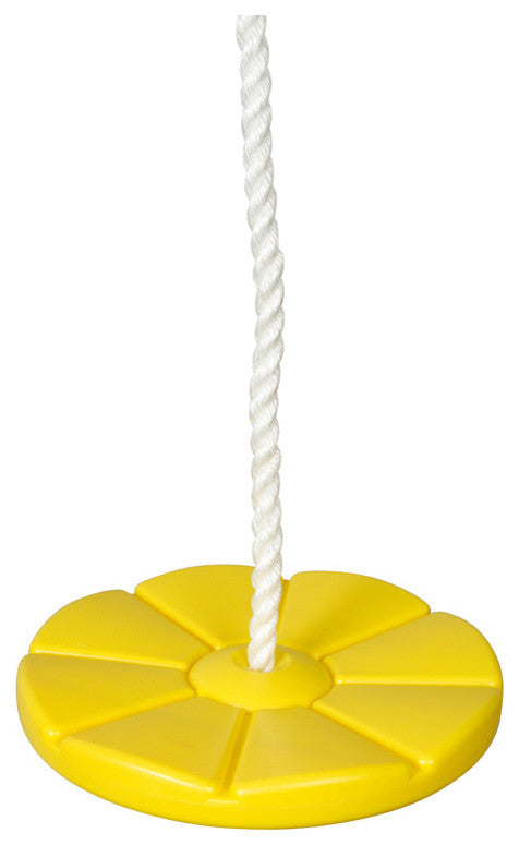 Daisy Disc Swing Seat With Rope, Yellow