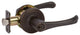 Delaney Hardware Kerry Keyed Entry Lever Set, Tuscany Bronze