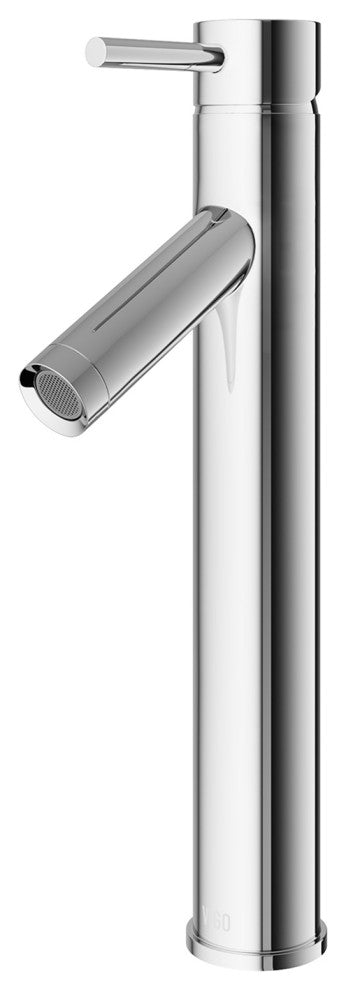 VIGO Grant 13" H Single Handle Single Hole Bathroom Vessel Faucet, Chrome