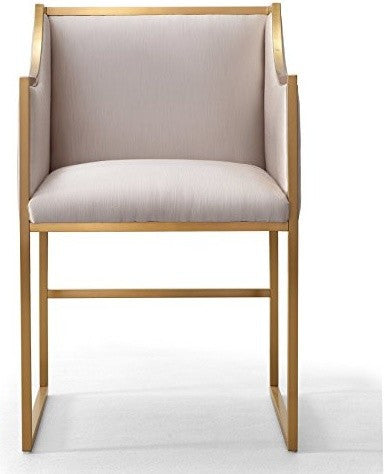 Atara Cream Velvet Gold Chair