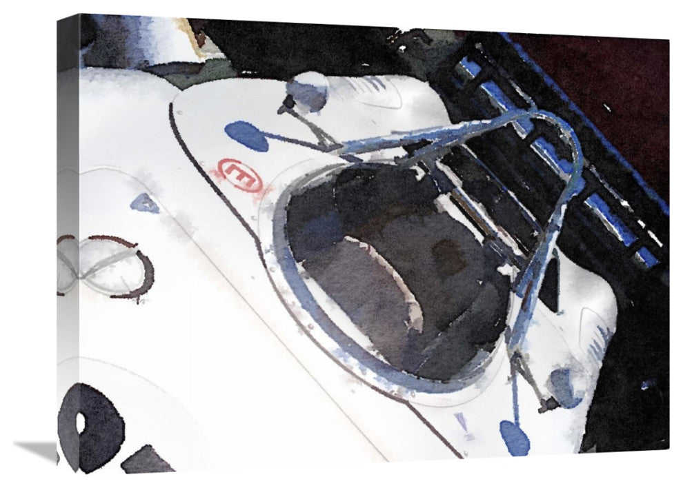 "Racing Car Cockpit Watercolor" Fine Art Print