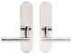 Copenhagen Lever, Full Dummy Tubular Pair, Left Hand, Polished Stainless Steel