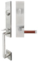 Cabernet Lever, Tubular Entry Handleset, Left Hand, Satin Stainless Steel