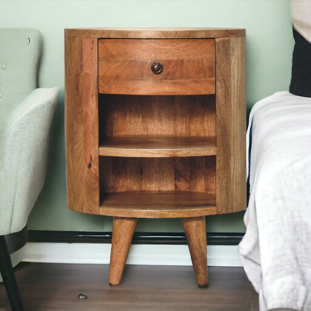 Cortez Oak-ish Bedside