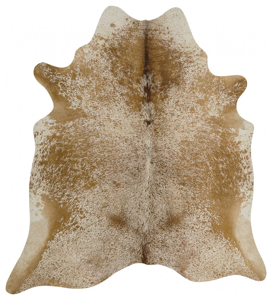 Brown Salt And Pepper Cowhide Rug