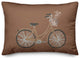 Brown Bike 14x20 Spun Poly Pillow