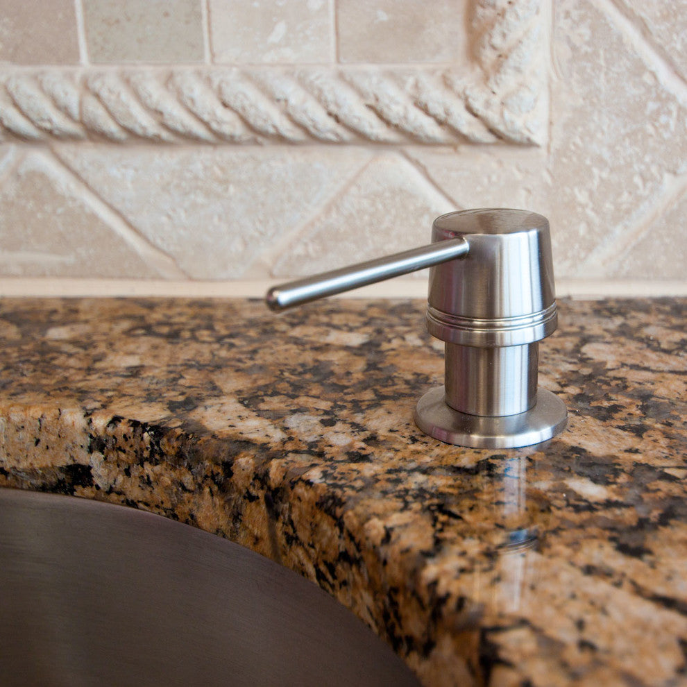 Modern Easy Refill Soap Dispenser 14oz, Brushed Nickel