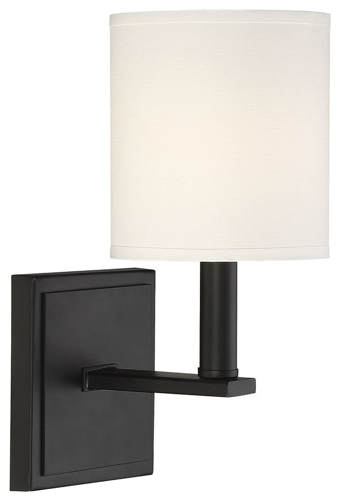 Waverly 1-Light Sconce, Matte Black
