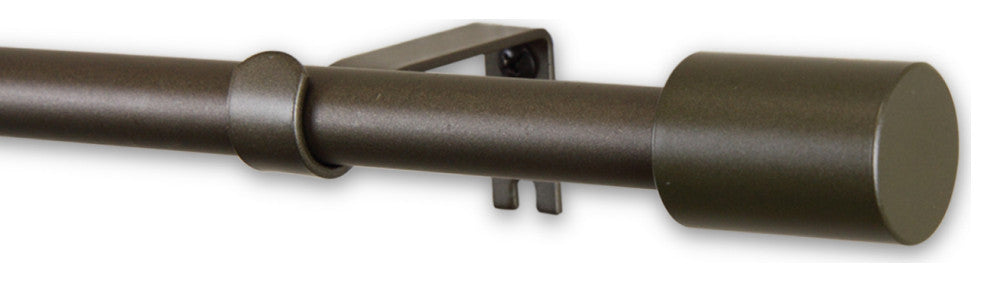 Nora 5/8" Curtain, Rod, Antique Gold, 48-84"