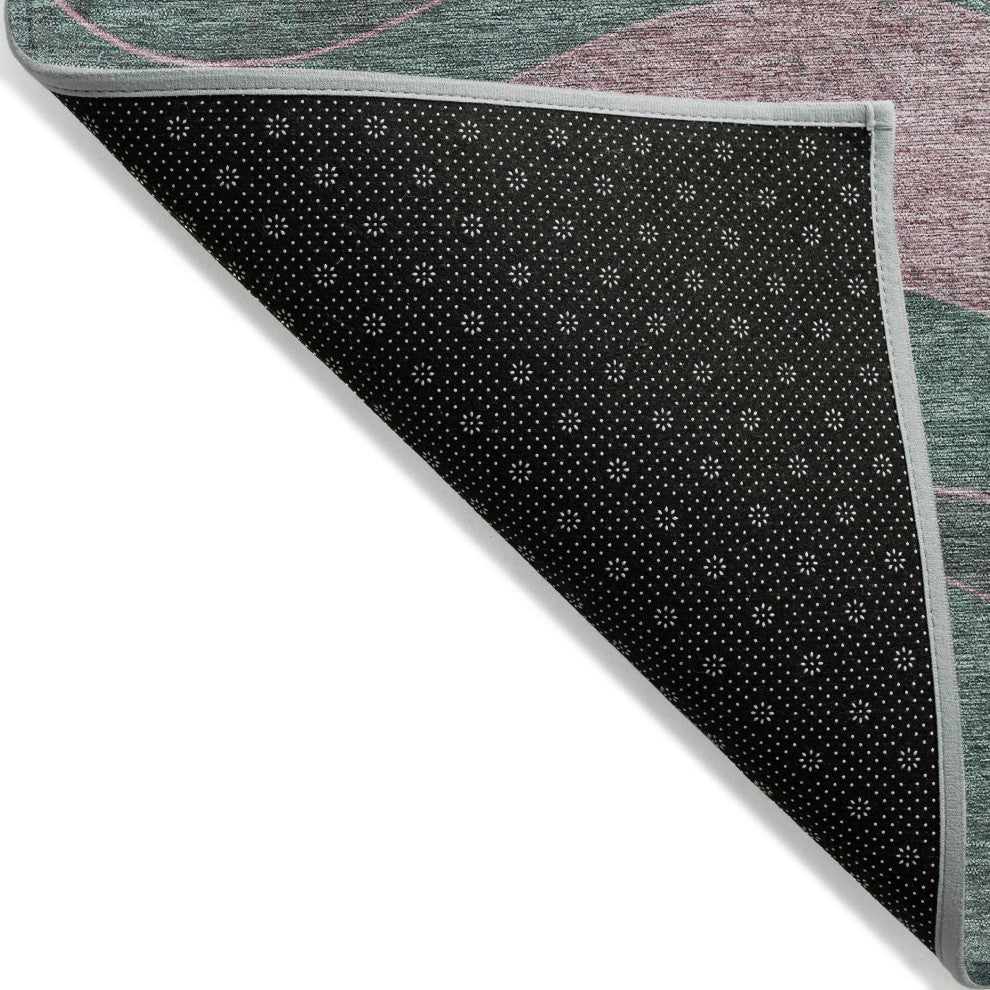 Machine Washable Indoor/Outdoor Chantille ACN1892 Sage 1'8" x 2'6" Rug