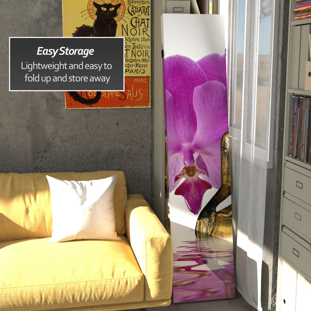 6' Tall Double Sided Thai Buddha Room Divider