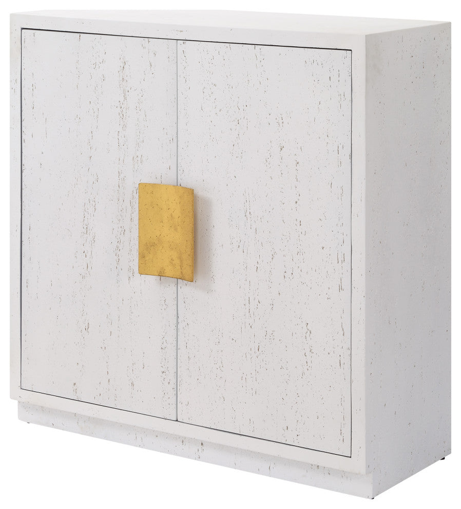 Uttermost Emma 2 Door White Cabinet