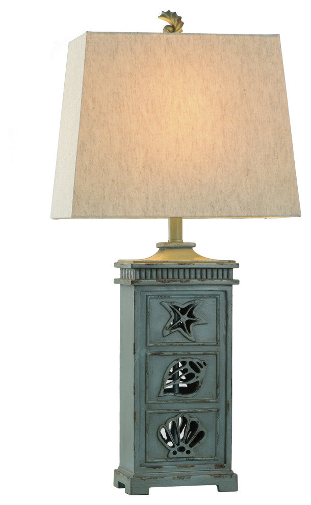 River Crest | Coastal Table Lamp With Night Light