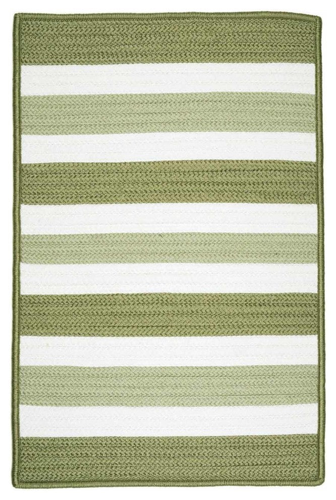 Colonial Mills Portico PO69 Edamame Indoor/Outdoor Area Rug, Rectangular 2'x4'