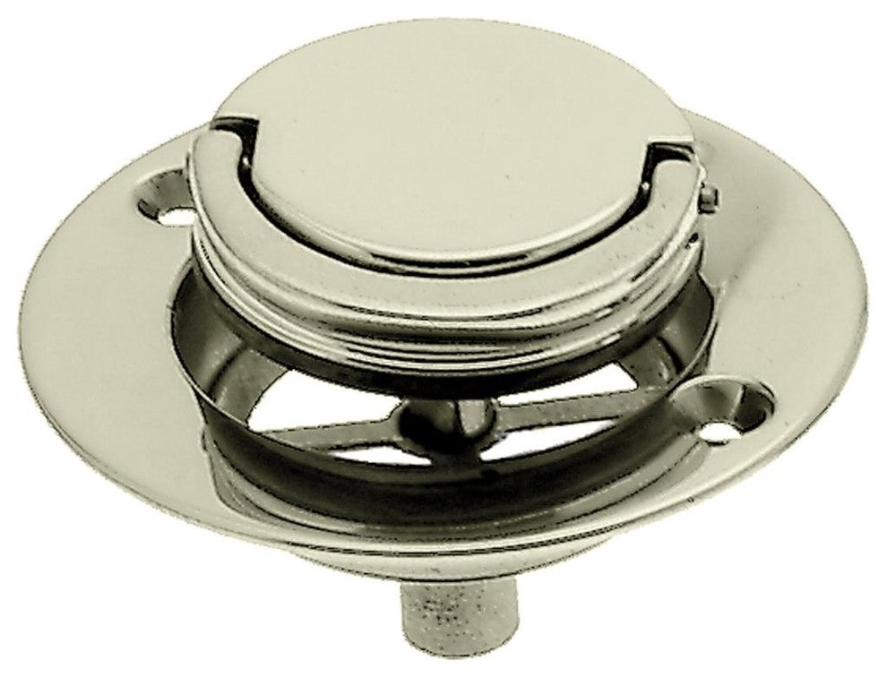 Roman Tub Drain Trim, 3-9/16" Od In Polished Brass, Polished Brass